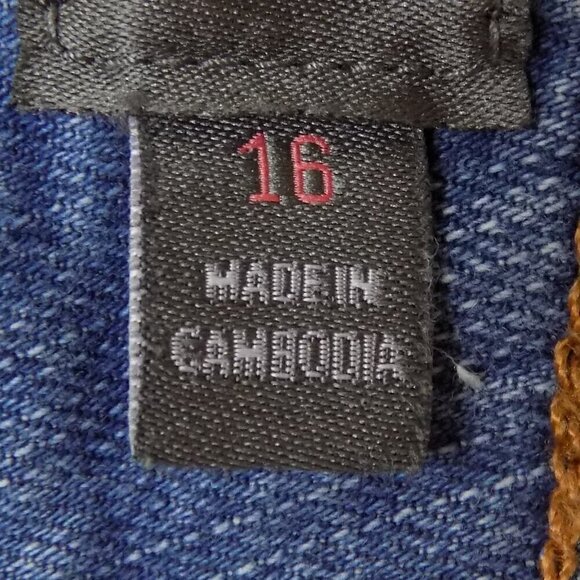 Torrid Crop Wide Leg Vintage Stretch Mid Rise Jeans Size 16 Blue - Picture 4 of 5